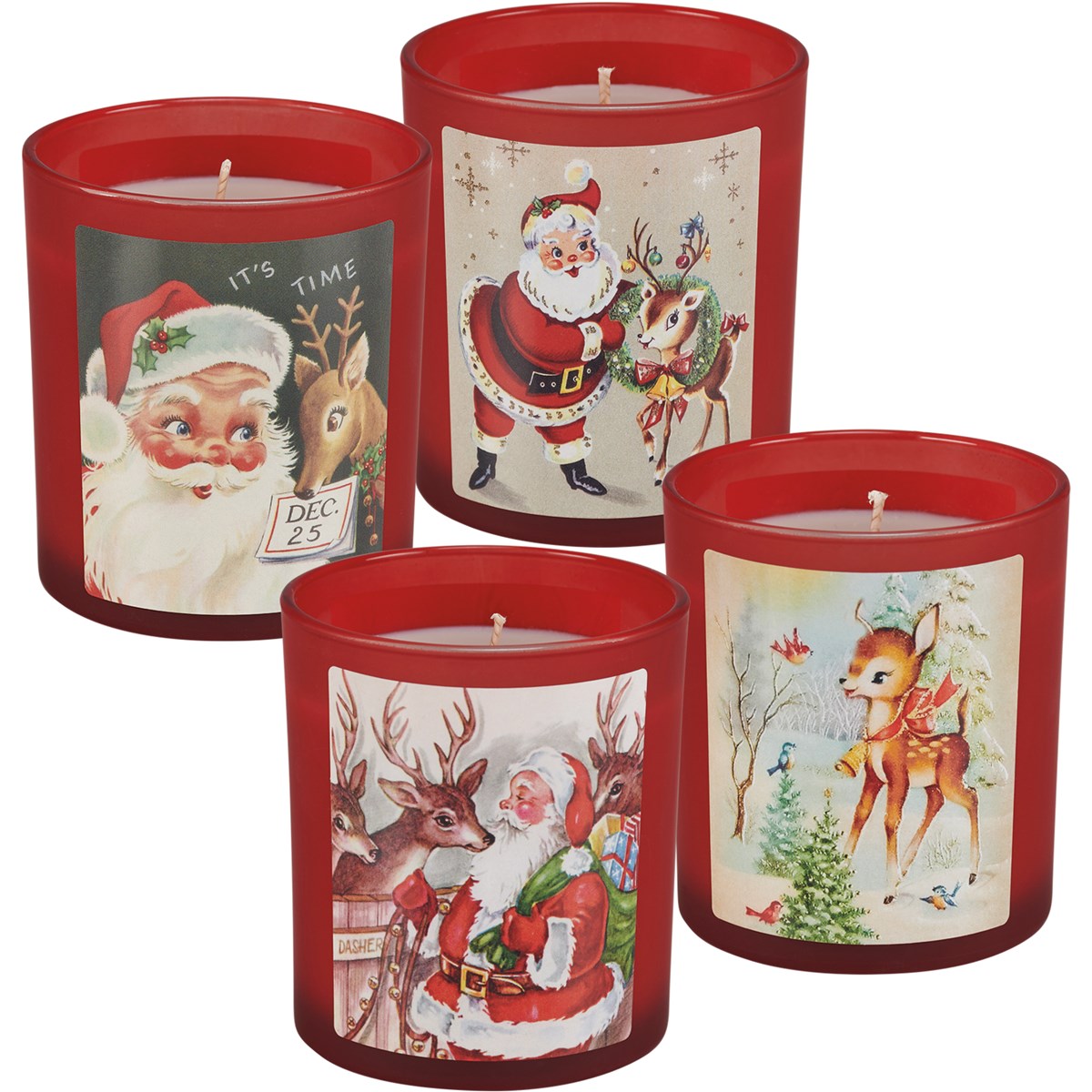 Santa's Reindeer Candles