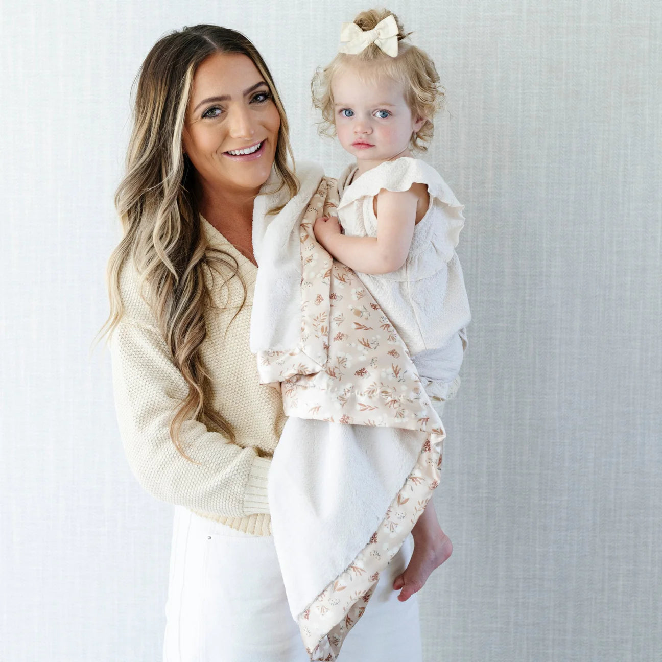 Saranoni Satin Back Receiving Blanket - Flora