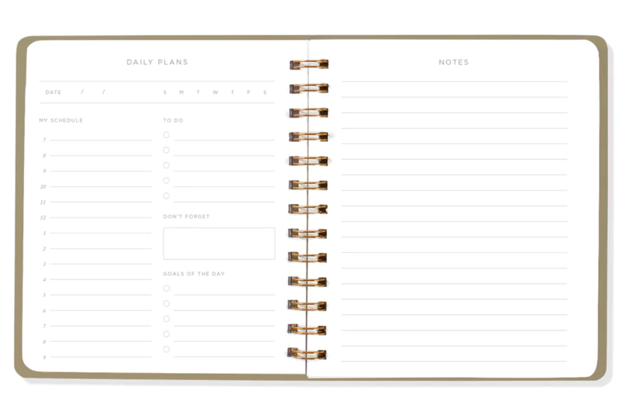 Standard Black Non-Dated Daily Planner