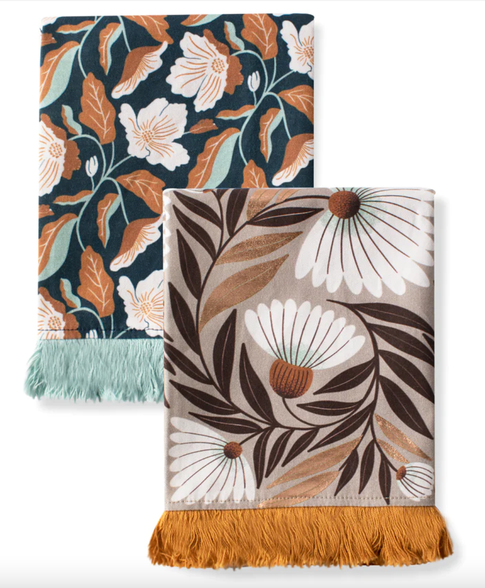 Floral Cascade Tea Towel Set