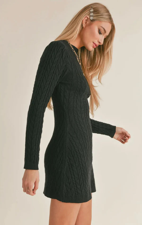 Sage The Label Briana Cable Sweater Dress