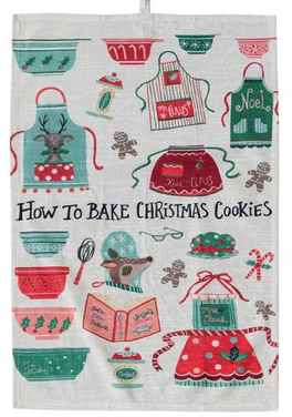 Printed Tea Towel With Holiday Saying "How To…"