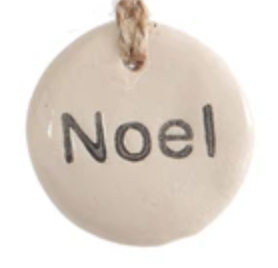 Tag Ornament with Holiday Word Noel