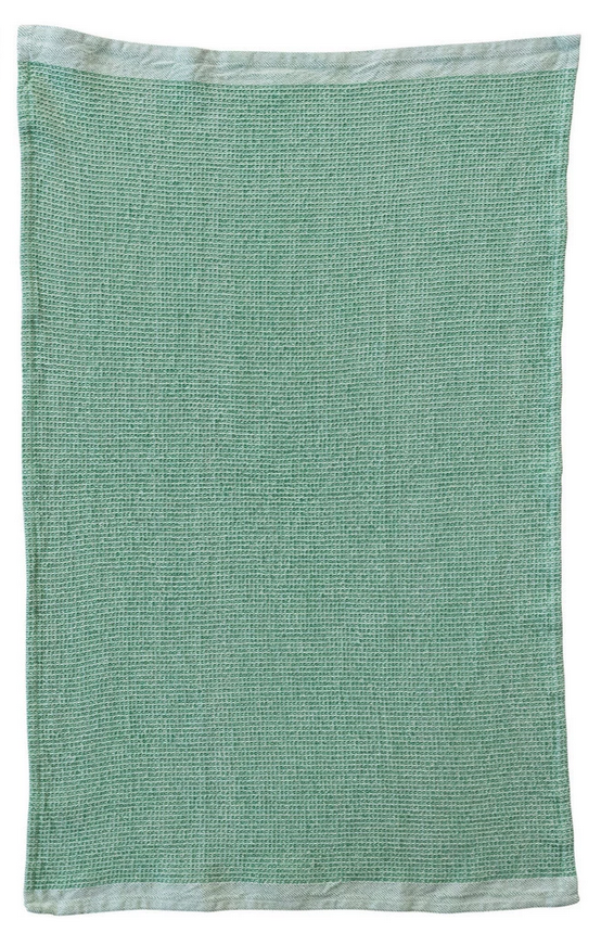 Stonewashed Cotton Waffle Weave Tea Towel