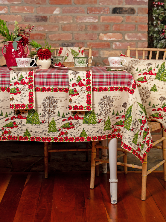 April Cornell Yuletide Tablecloth