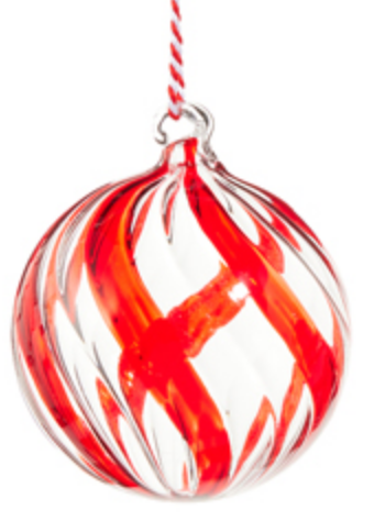 Peppermint Swirl Ornament