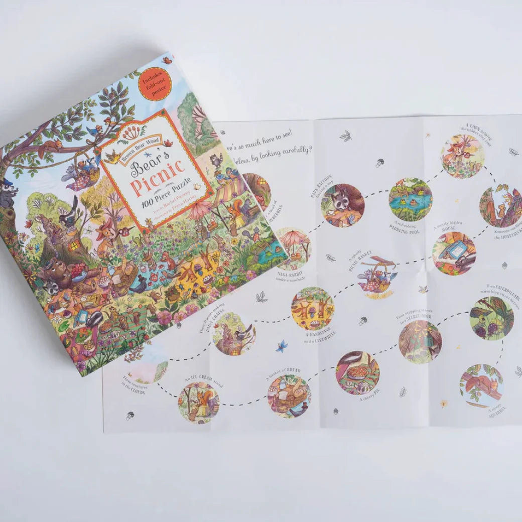Bear's Picnic Puzzle: A Magical Woodland 100 Piece Puzzle
