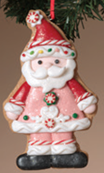 Clay Dough Santa Ornament