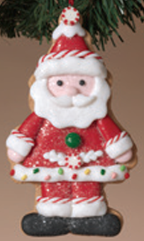 Clay Dough Santa Ornament