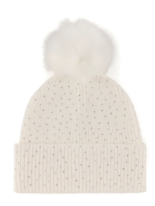 Shiraleah Natalia Beanie Ivory