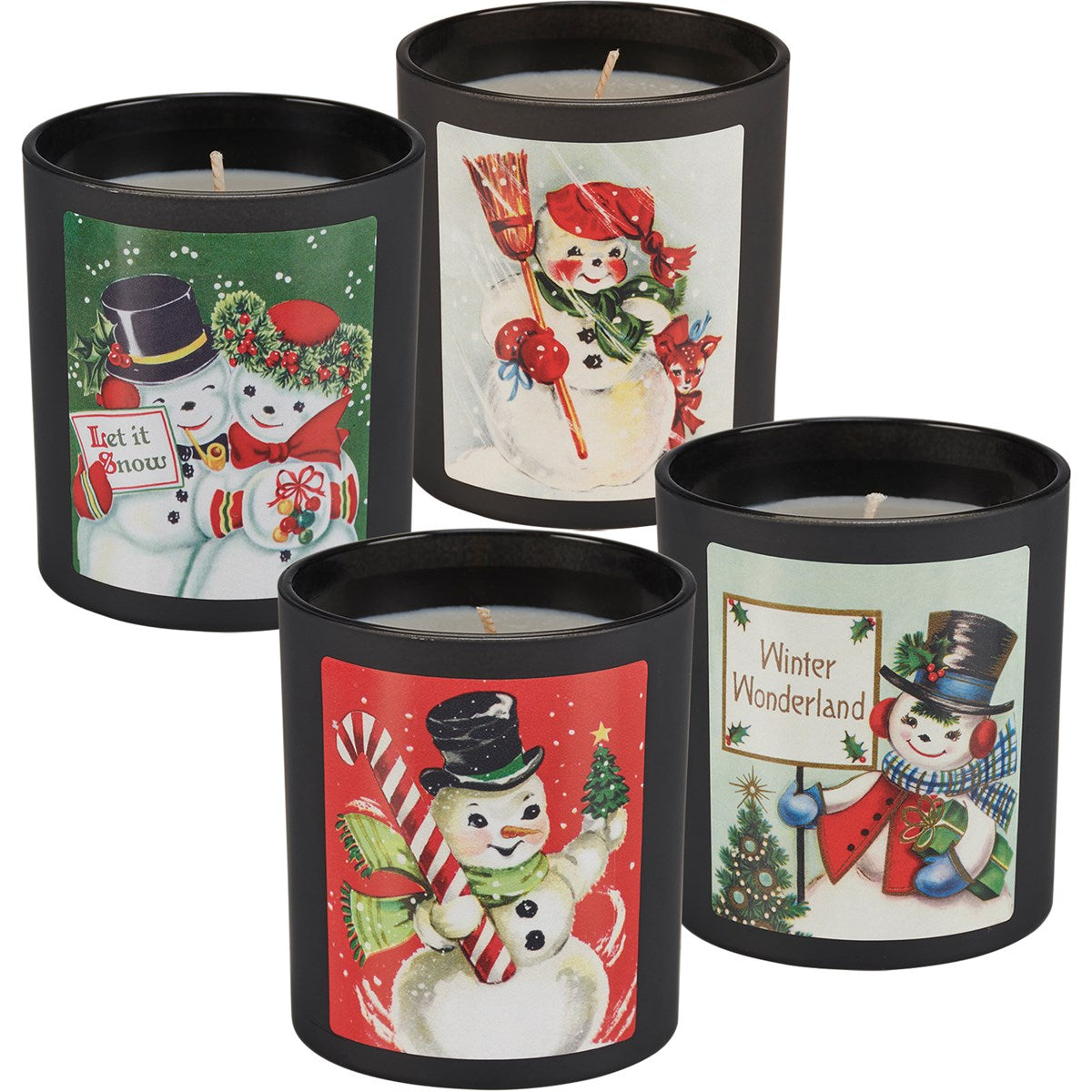 Snowy Friends Candles