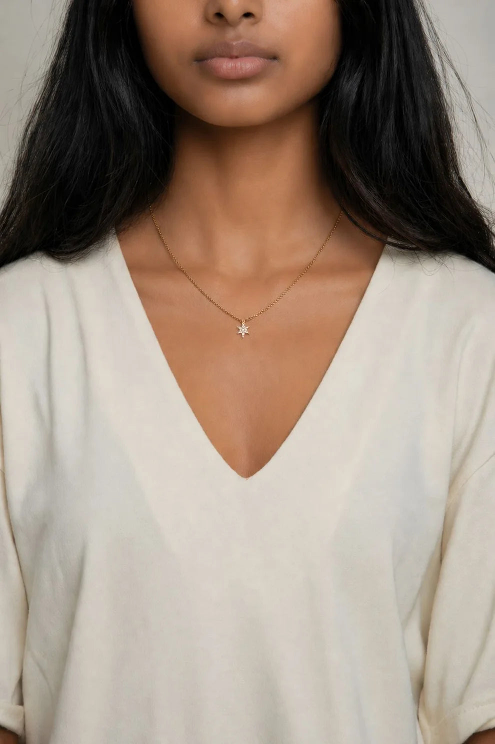 Athena Designs Dainty North Star Necklace
