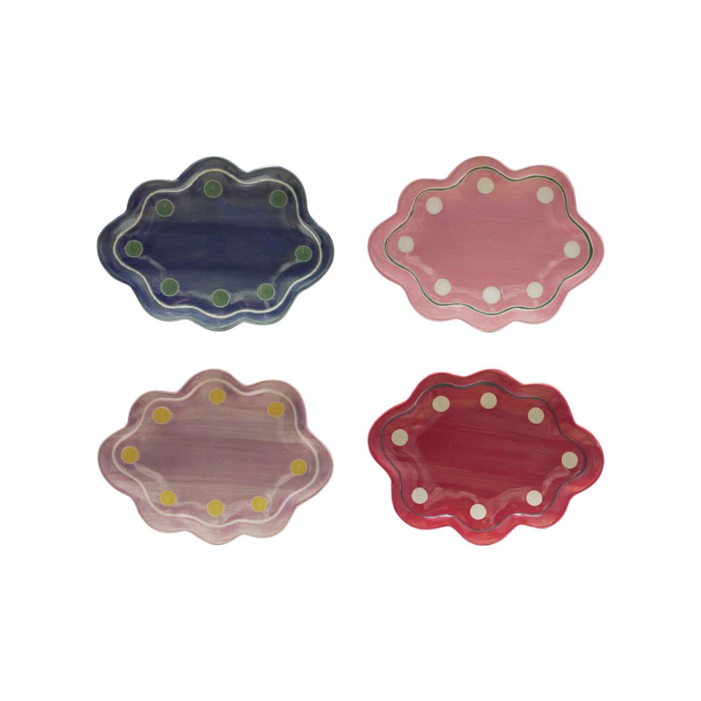 Stoneware Scalloped Dish