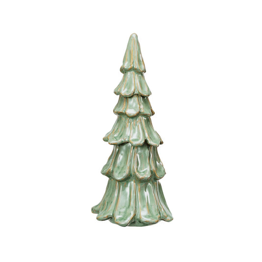 Stoneware Tree With Reactive Glaze