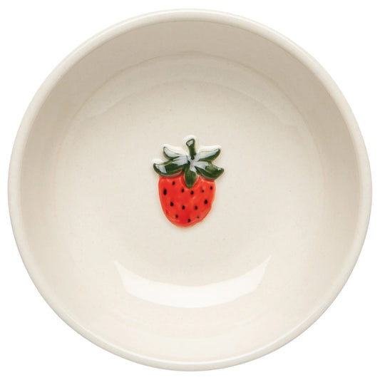 Strawberry Embossed Pinch Bowl