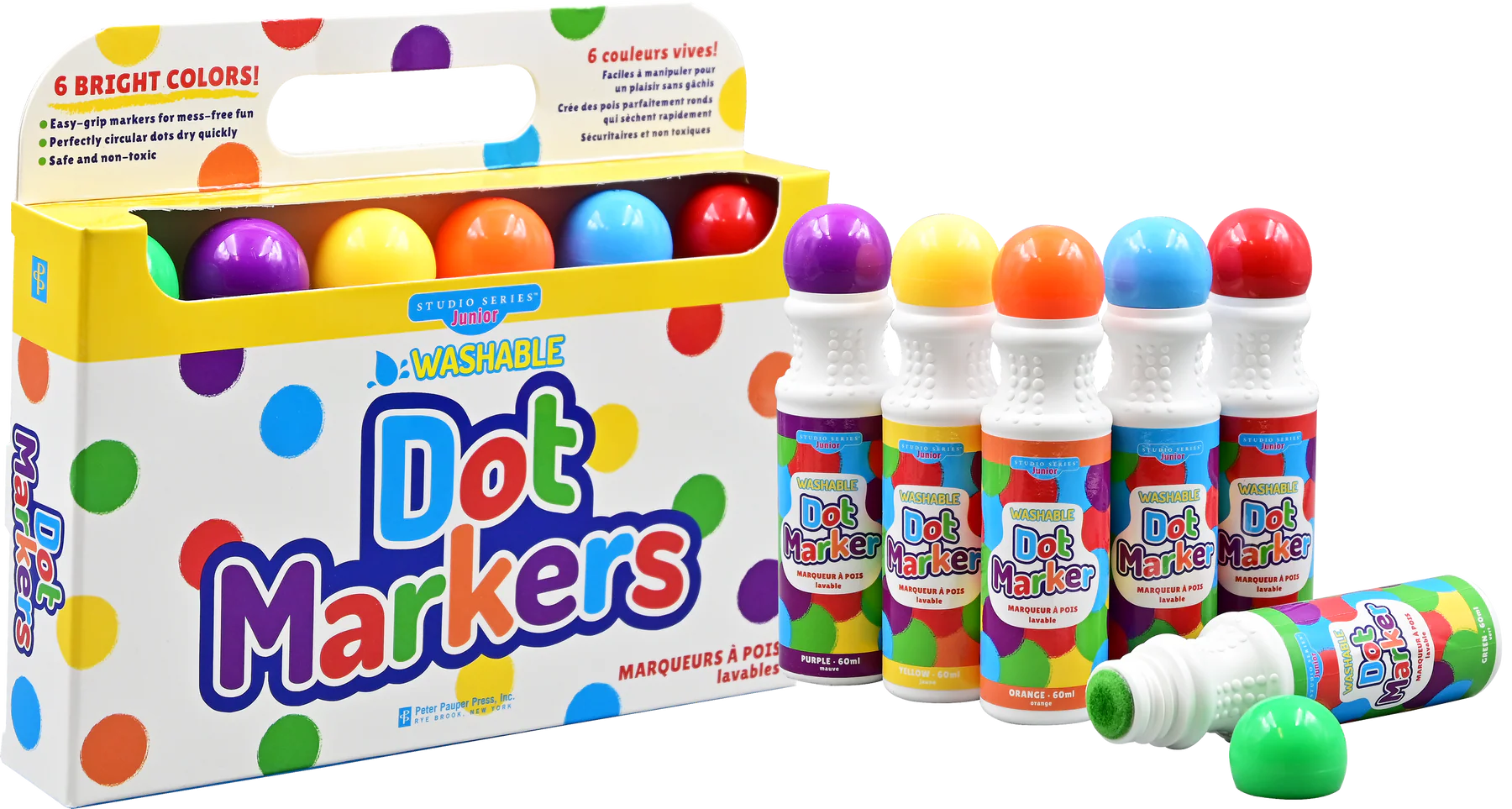 Studio Series Junior Washable Dot Markers (Set of 6)