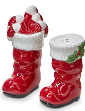 Santa Boots Salt & Pepper