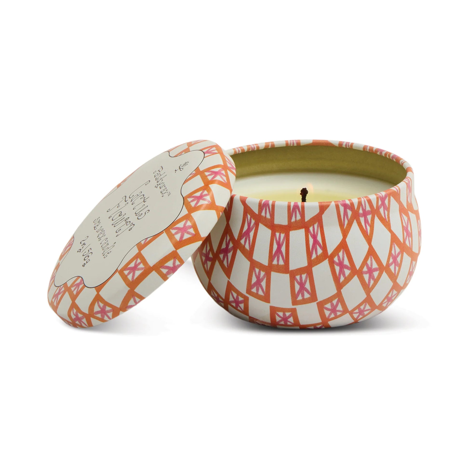 Cactus Flower Tin Candle