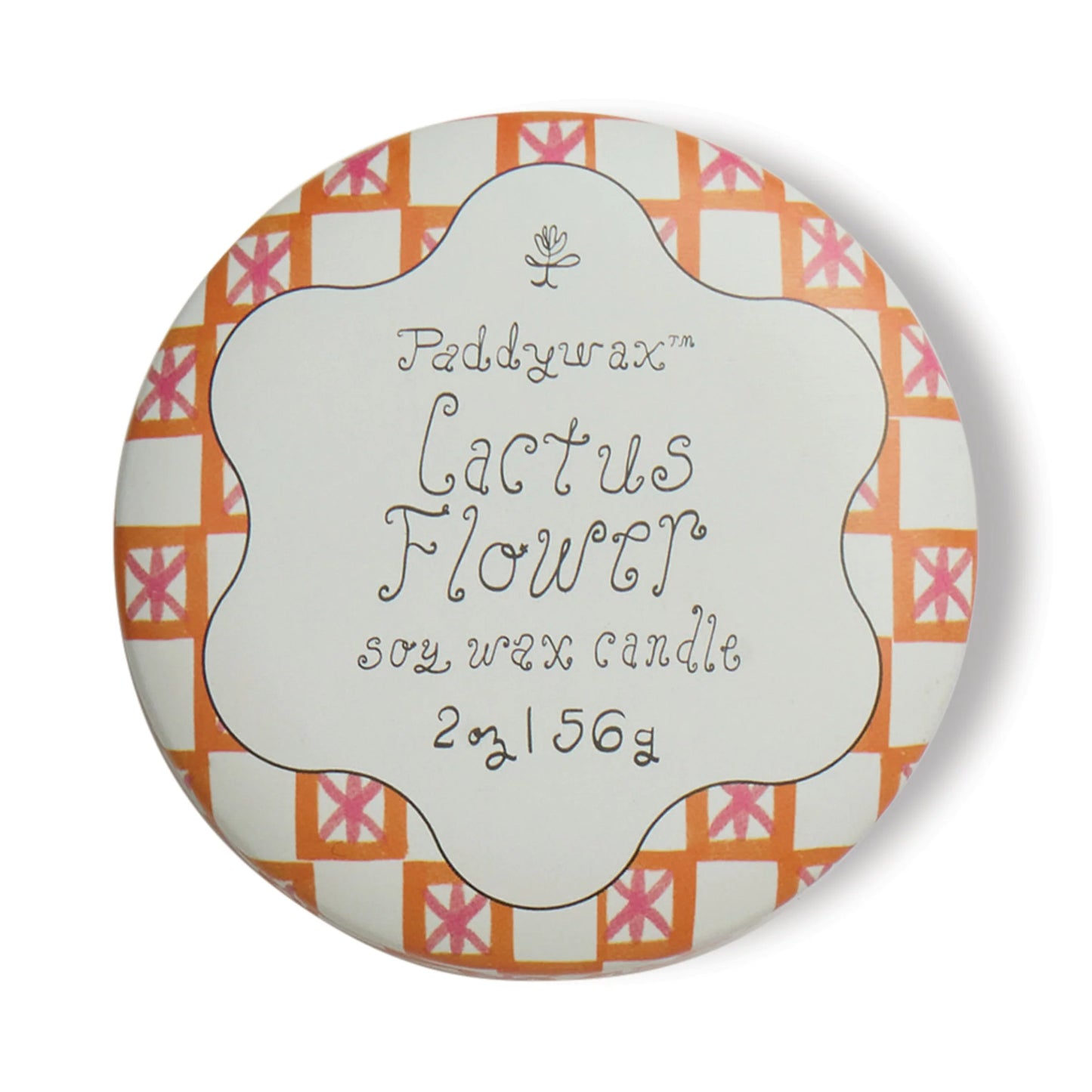 Cactus Flower Tin Candle