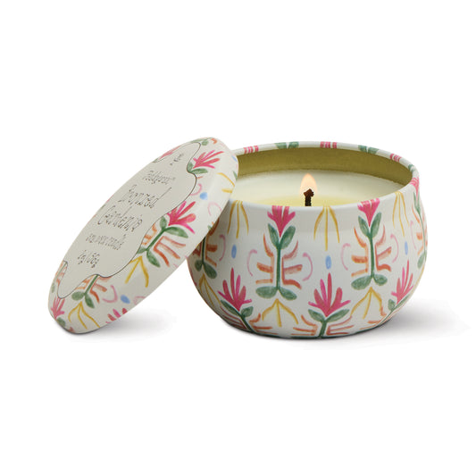 Bronzed Gardenia Tin Candle
