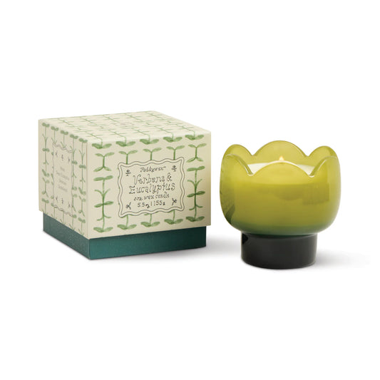 Verbena & Lemongrass Tulip Glass Candle
