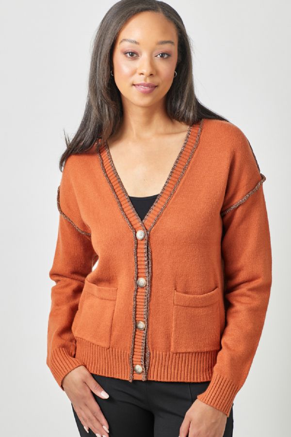 Mystree Cardigan Sweater Pumpkin