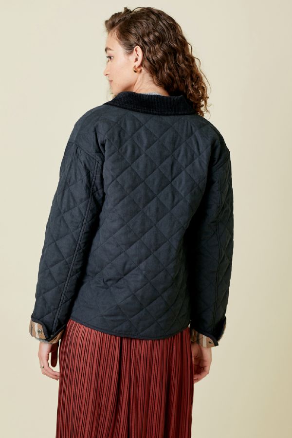 Mystree Contrast Quilted Jacket