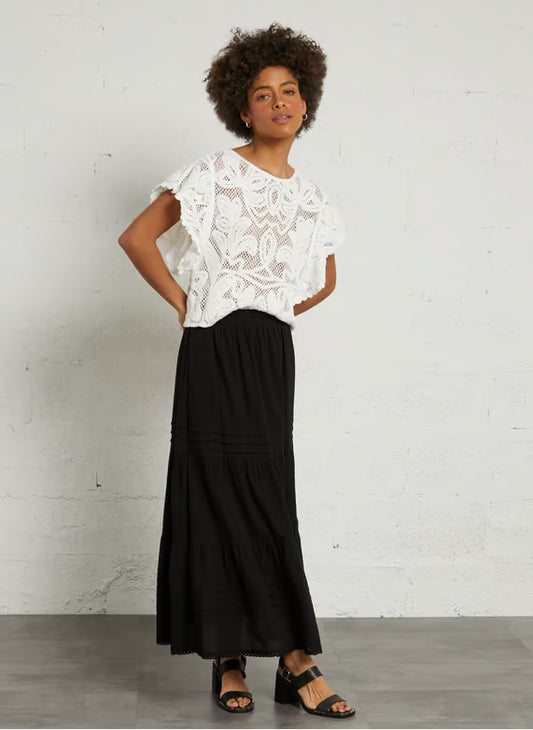 The Korner Cotton Midi Skirt