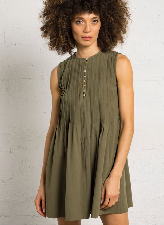 The Korner Flared Short Cotton Dress