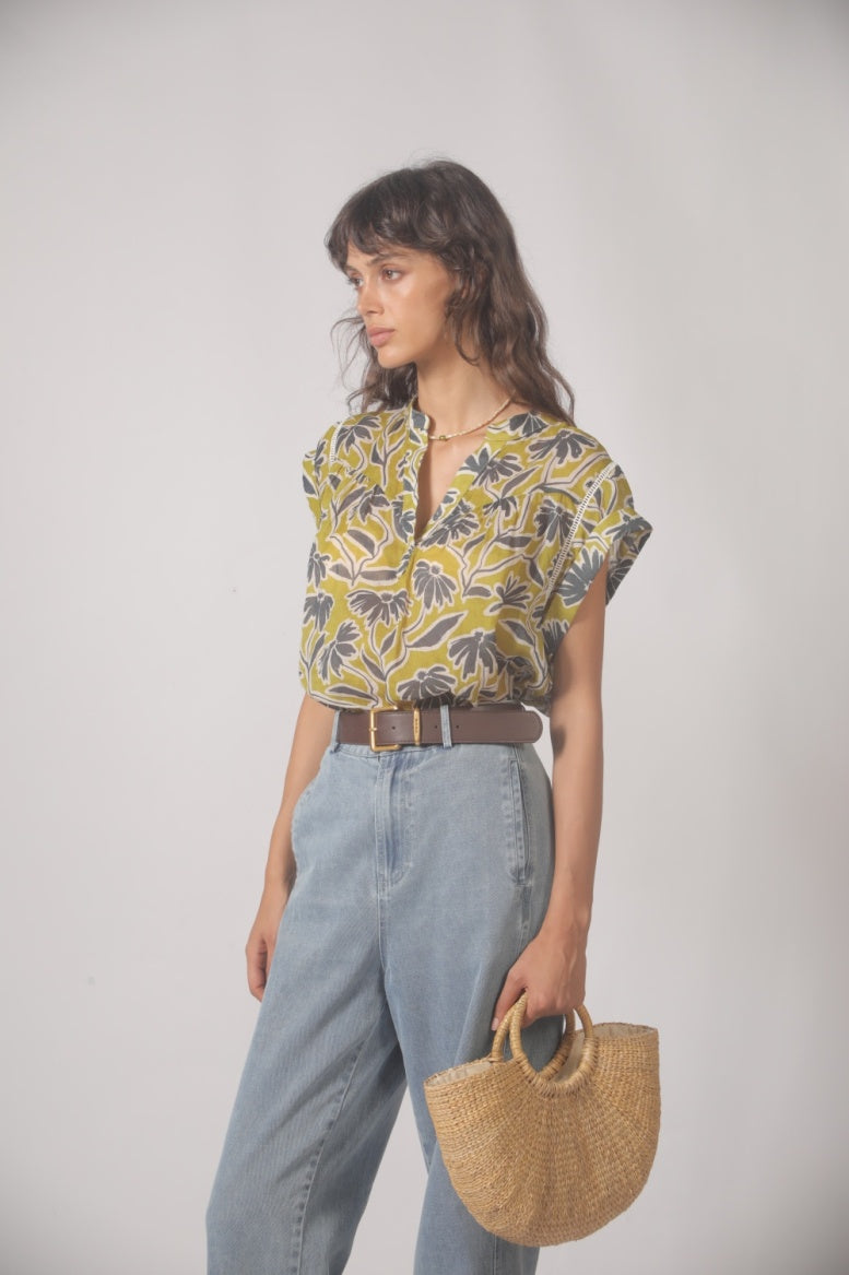 The Korner Kaki Blouse