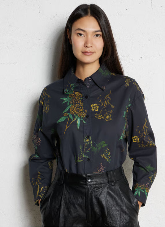 The Korner Long Sleeve Floral Print Shirt
