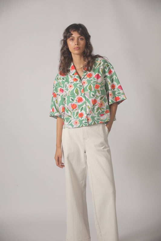 The Korner Relaxed Fit Button Down Shirt