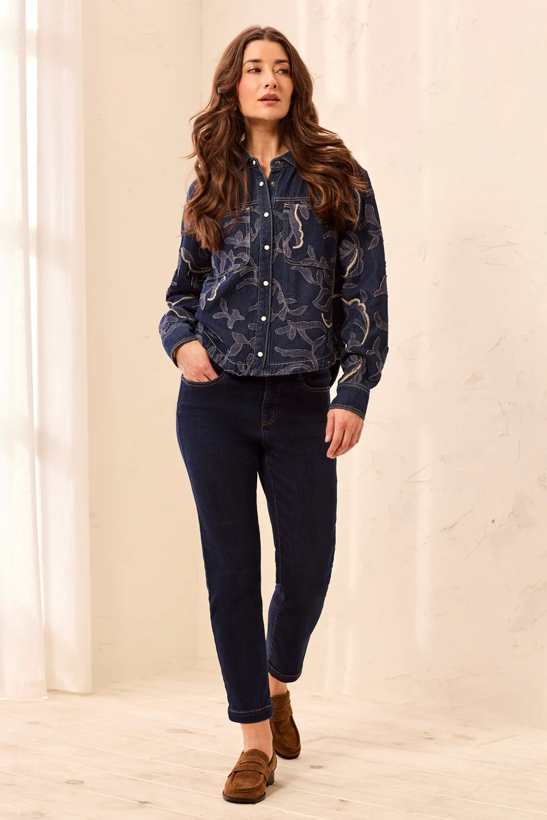 Tribal Audrey Boundless Stretch Straight Leg Denim Jeans