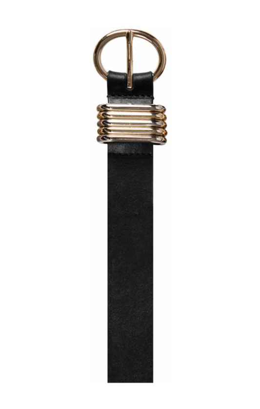 Tribal Black Belt With Mixed Loops