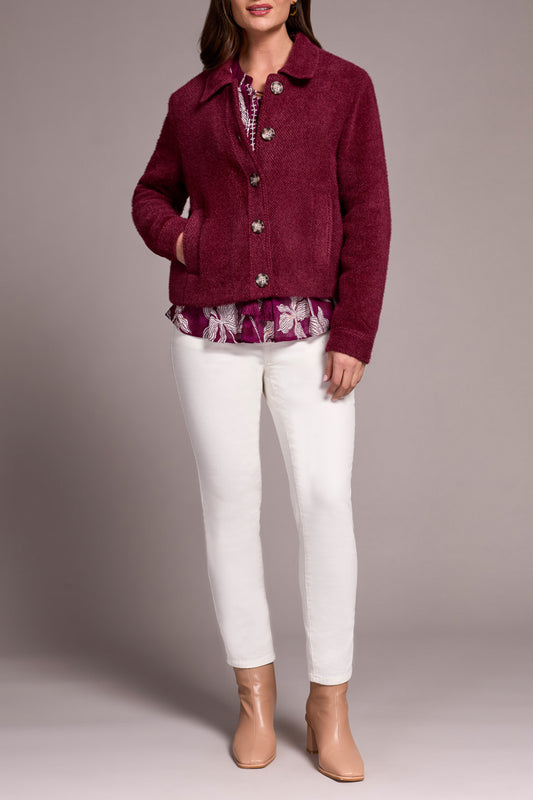Tribal Button Front Lined Jacket