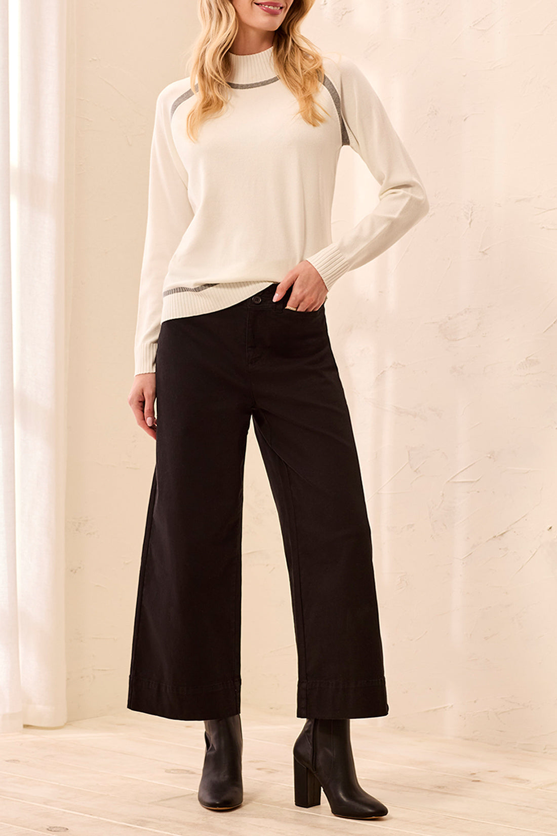 Tribal Comfort Stretch High Rise Palazzo Pants