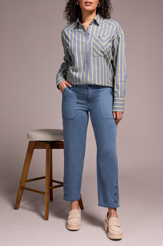 Tribal Fly Front Ankle Pant