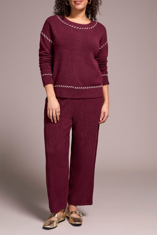 Tribal Long Sleeve Crew Neck Sweater