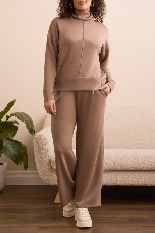Tribal Long Sleeve Funnel Neck Top