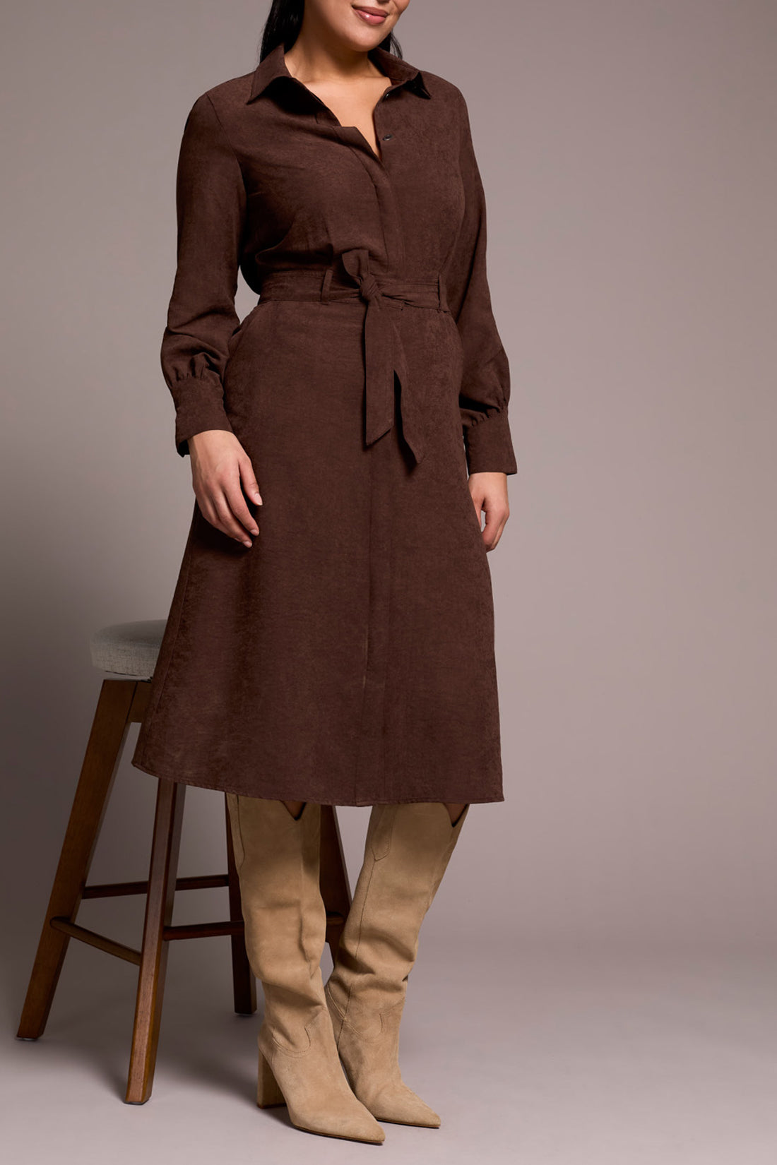 Tribal Long Sleeve Shirt Dress