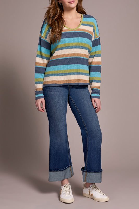 Tribal Long Sleeve U-Neck Sweater