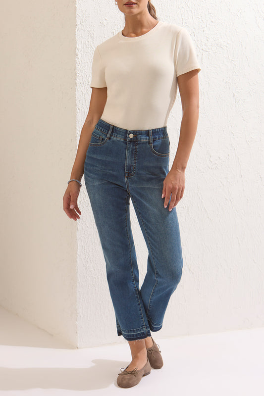 Tribal Sophia Curvy Micro Flare Jeans