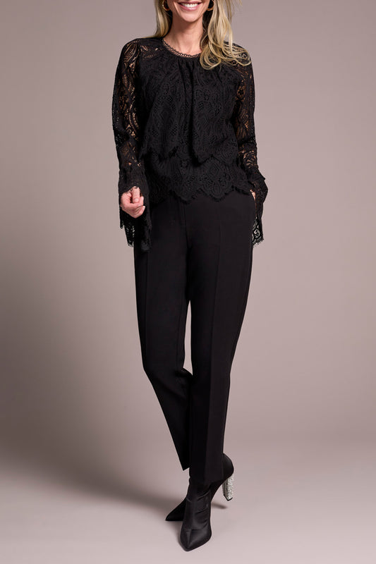Tribal Tiered Blouse With Lined Body