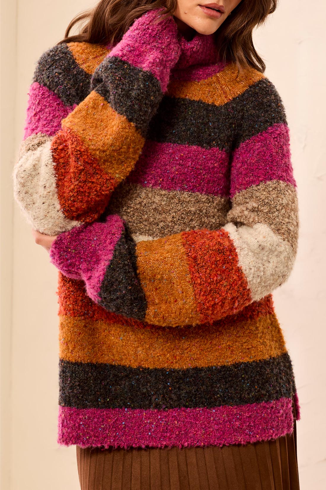Tribal Turtle Neck Sweater