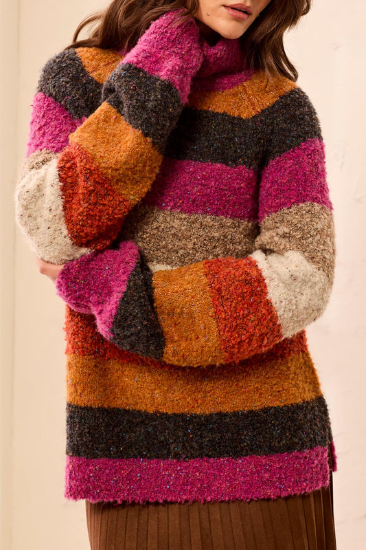 Tribal Turtle Neck Sweater
