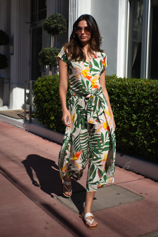 Tribal Wrap Pant With Flat Front