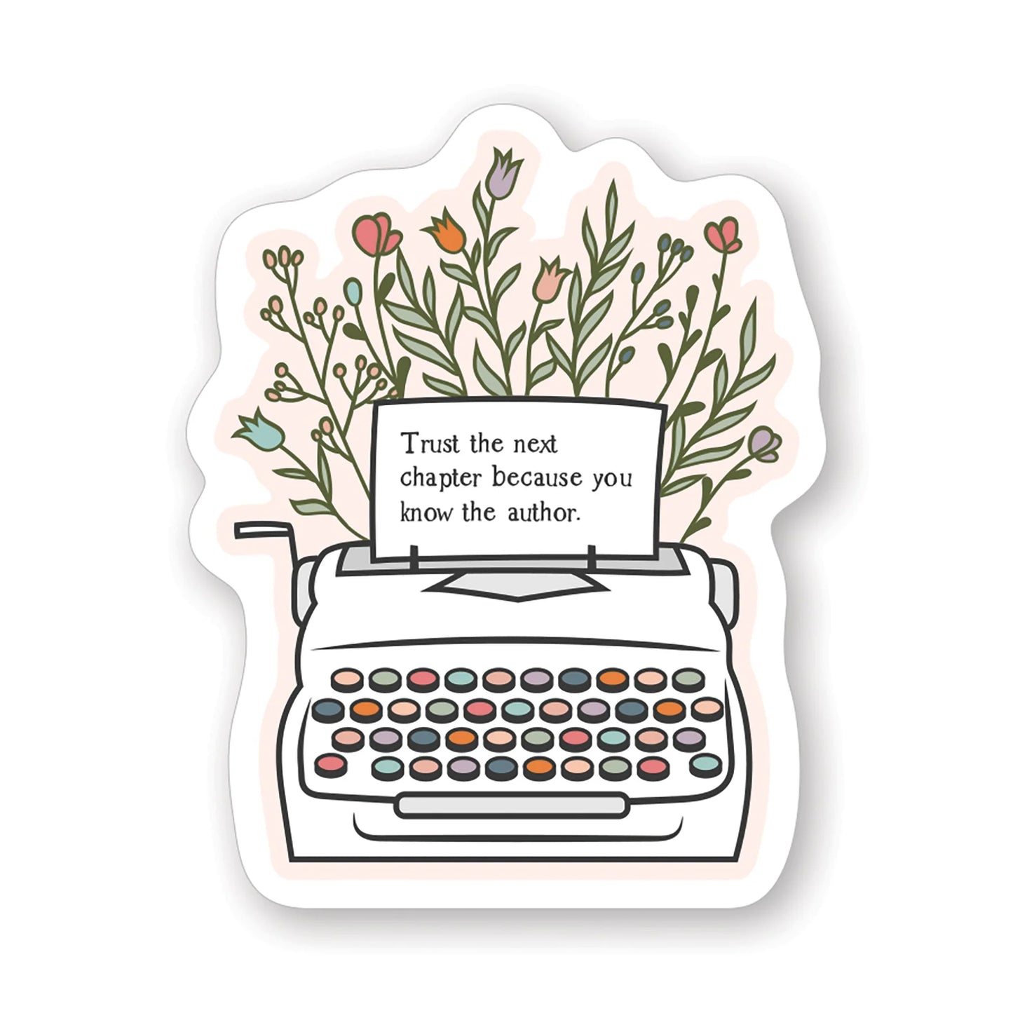 Trust Chapter Typewriter Sticker