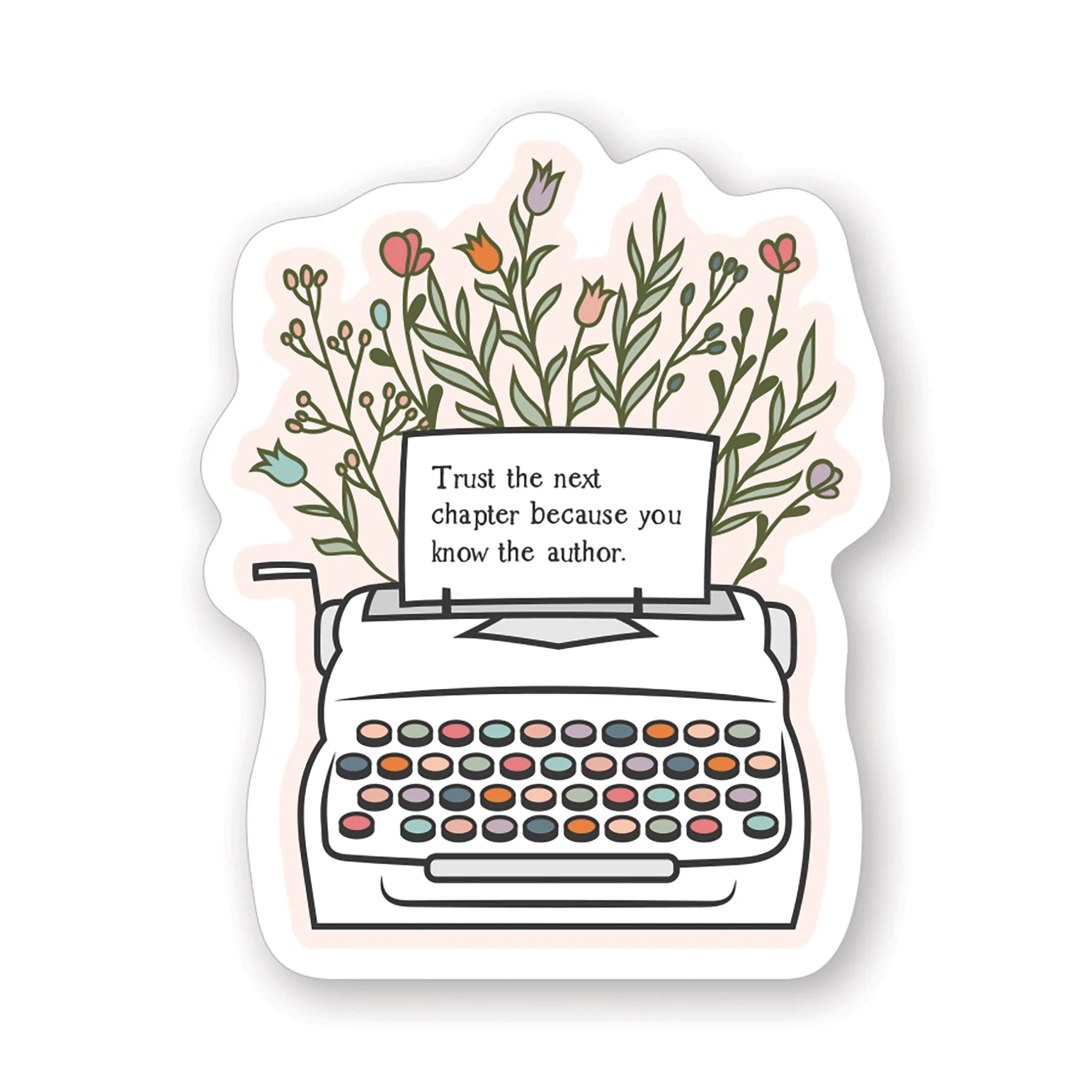 Trust Chapter Typewriter Sticker