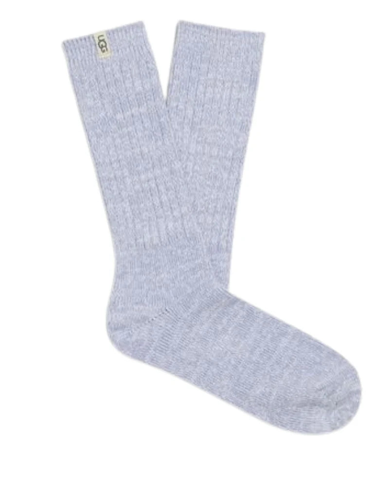UGG Rib Knit Slouchy Crew Sock Icelandic Blue