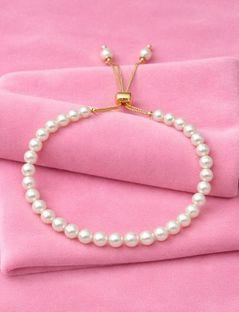 Pearl Pull Chain Bracelet